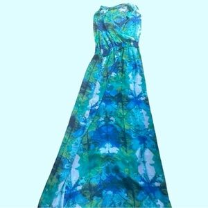 Light Flowing blue flower dress
